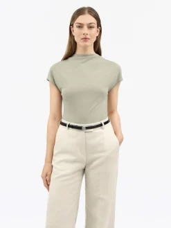 Alitta Slim Top med Kort Ärm