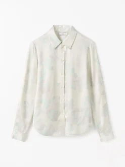 Camilla Blommig Satinblus