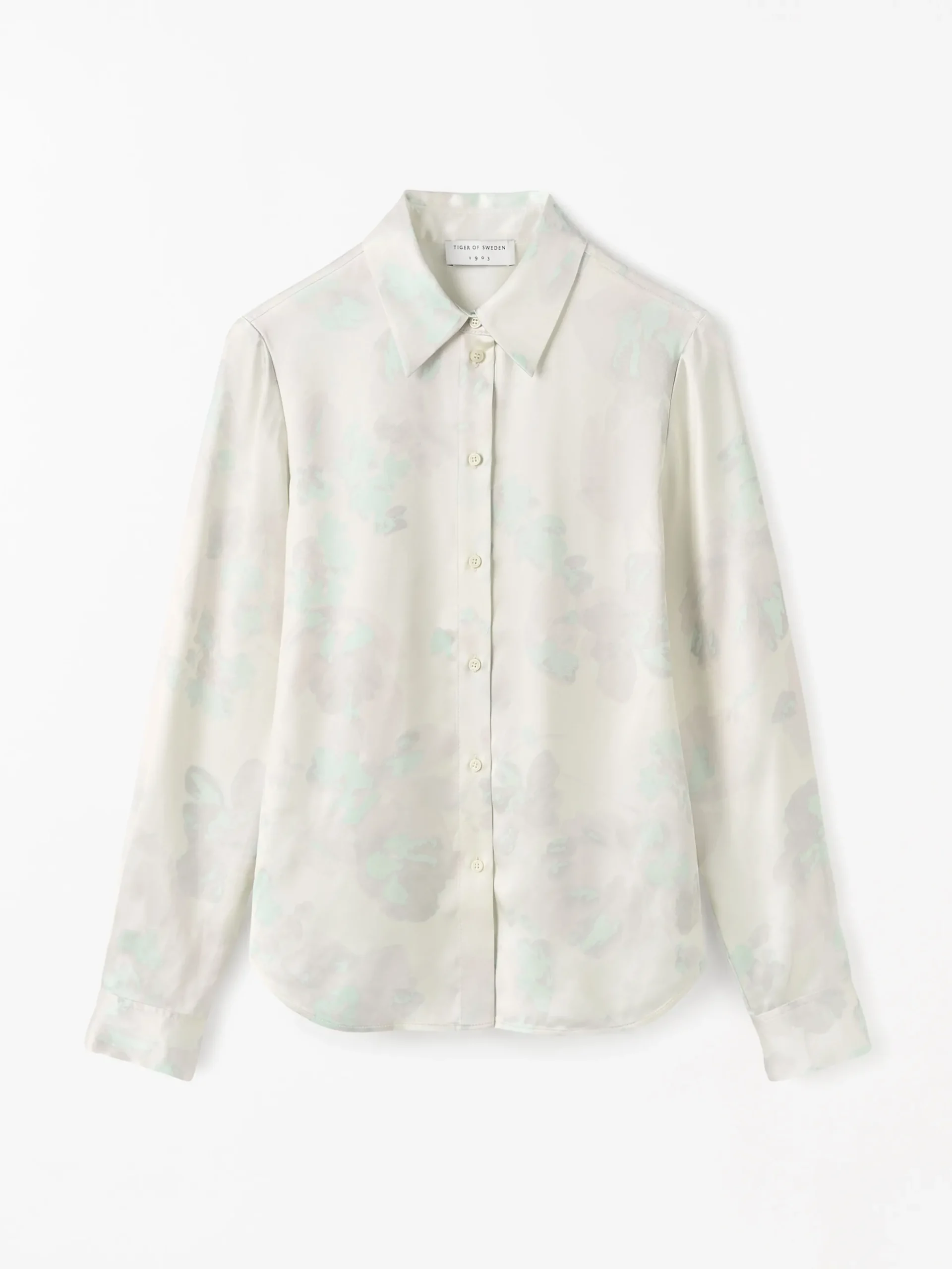 Camilla Blommig Satinblus