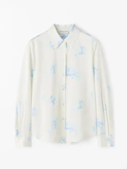 Camilla Klassisk Blus med Tryck