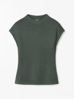 Cela Stickad Lurex Topp