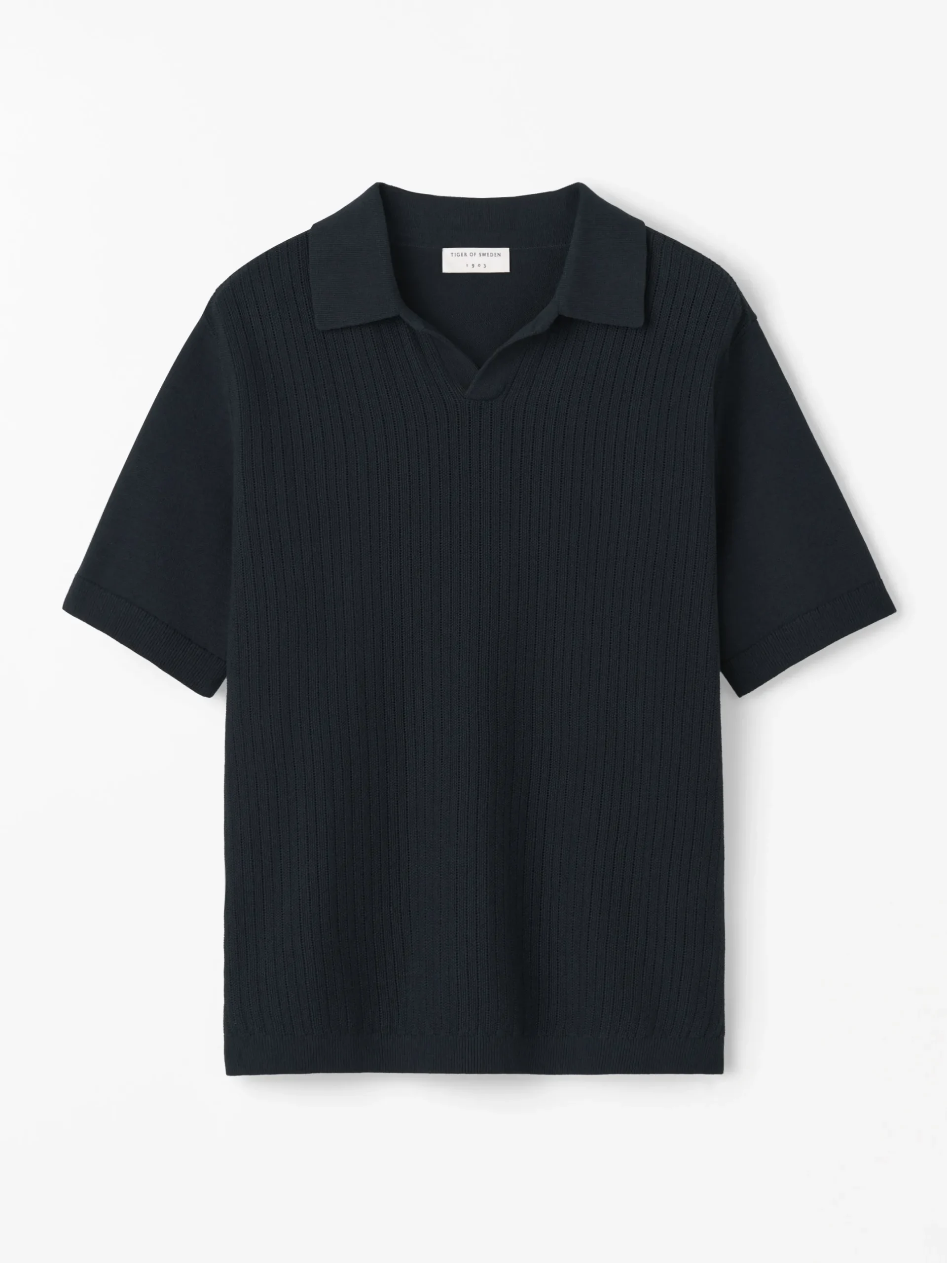 Eoin P Ribbstickad Polo