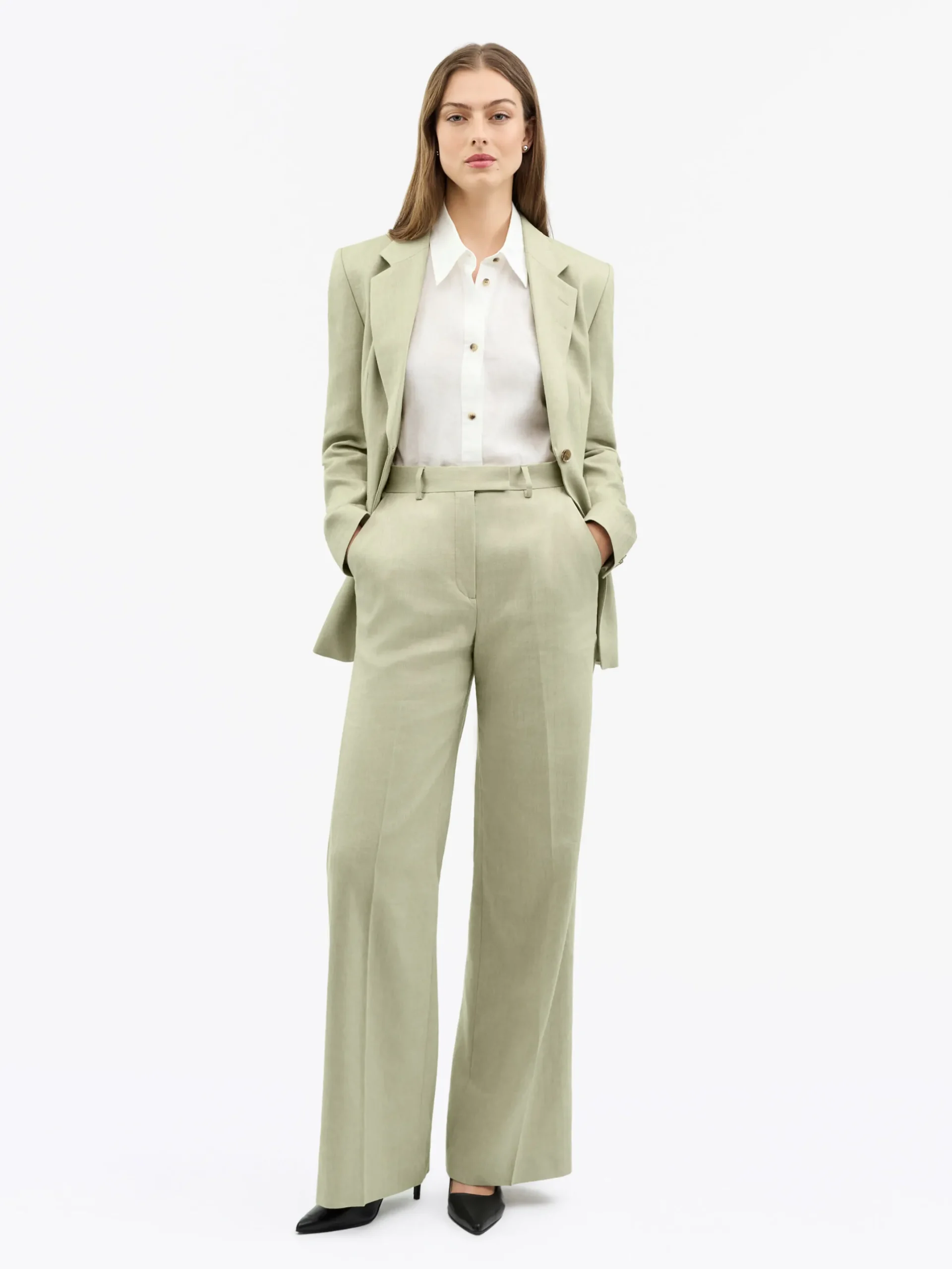 Irit Mid-Waist Linnebyxor