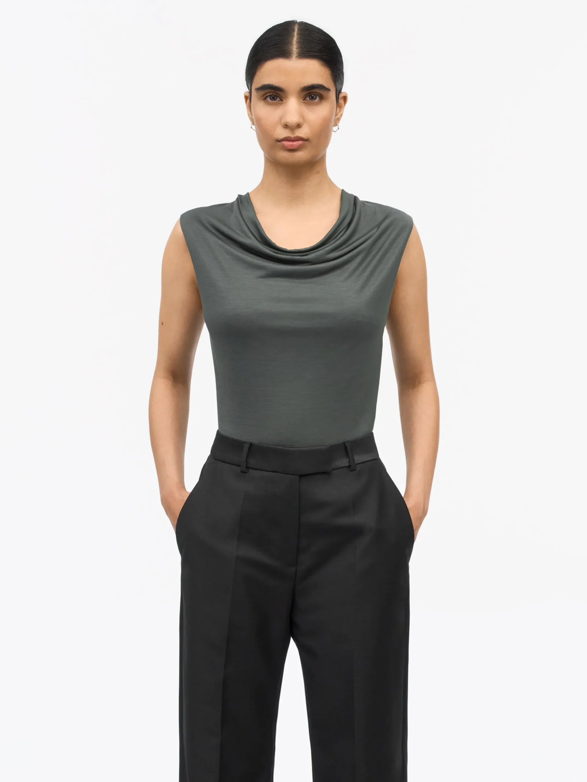 Jela Cowl-Neck Topp