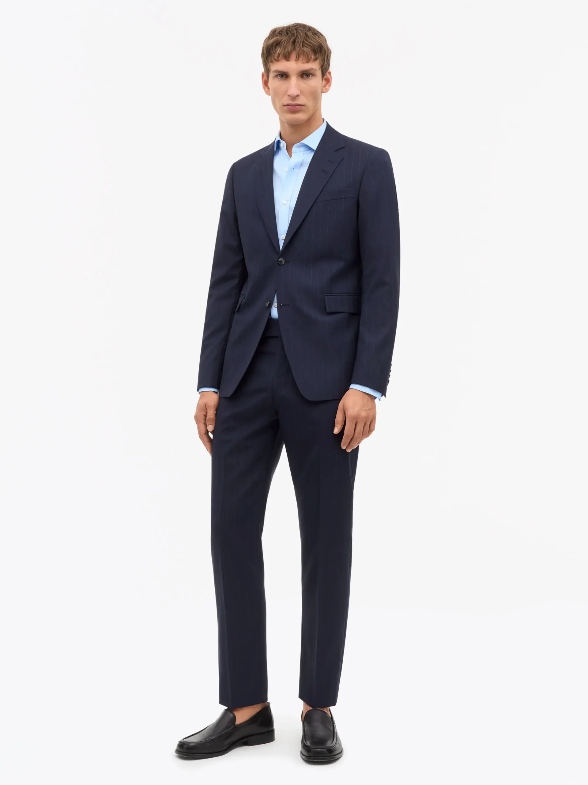 Justin Pinstripe Ullkostym