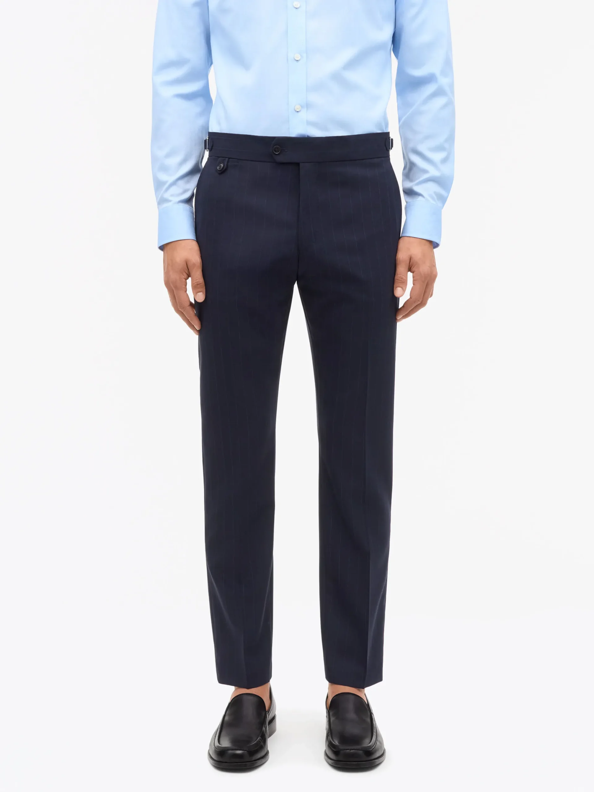 Justin Pinstripe Ullkostym