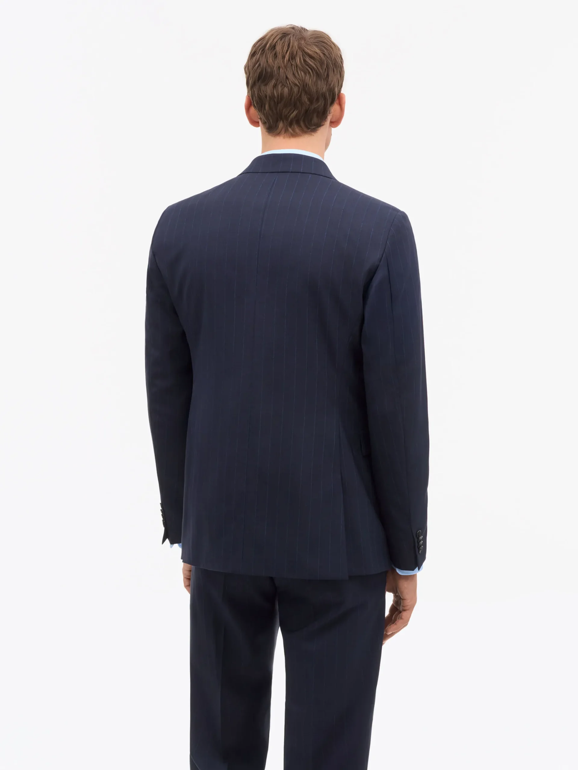 Justin Pinstripe Ullkostym