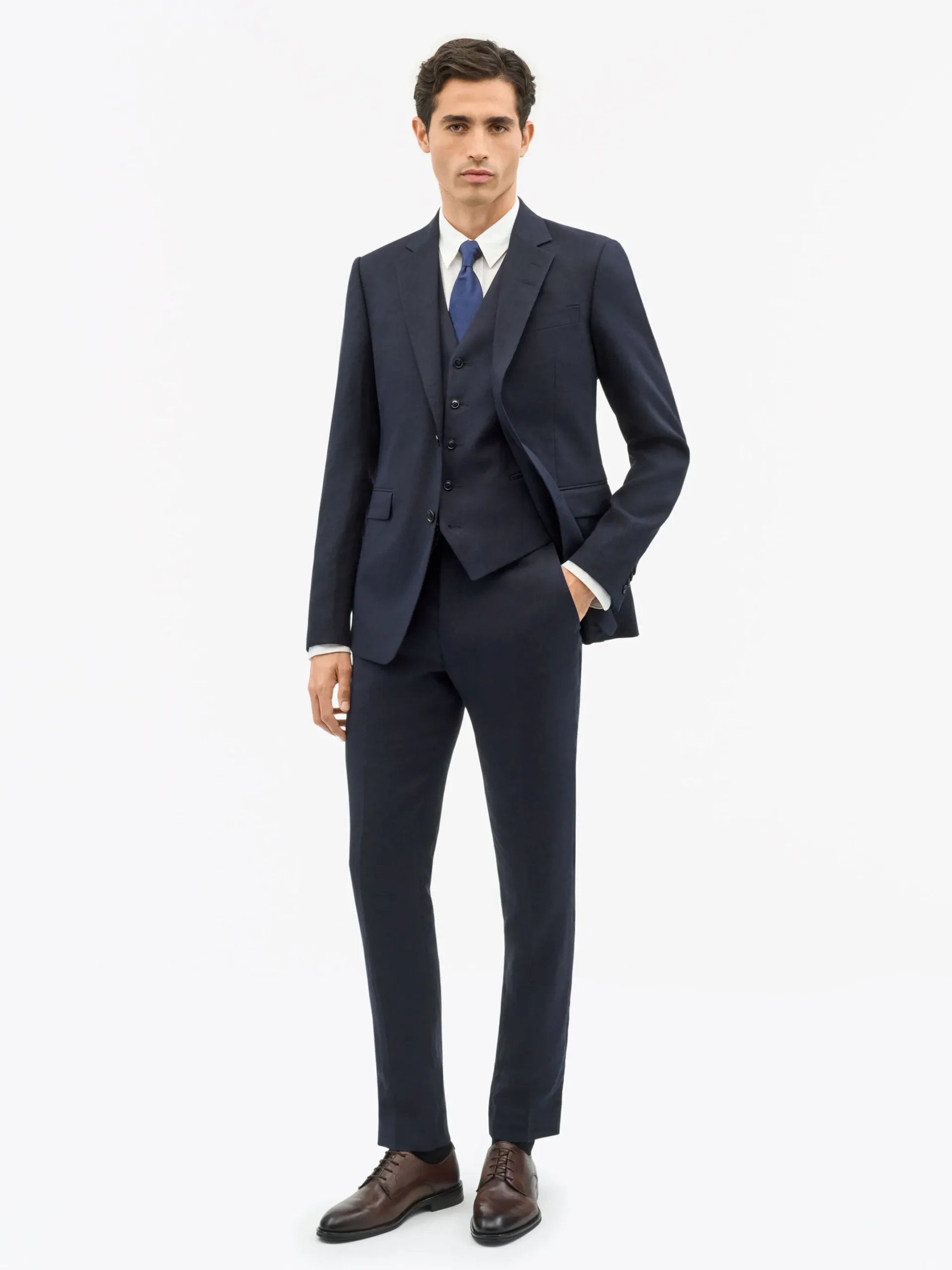 Justin Slim-Fit Kavaj i Linne
