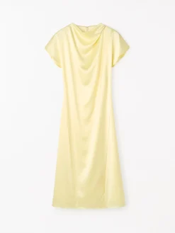 Leilani Draperad Satinklänning