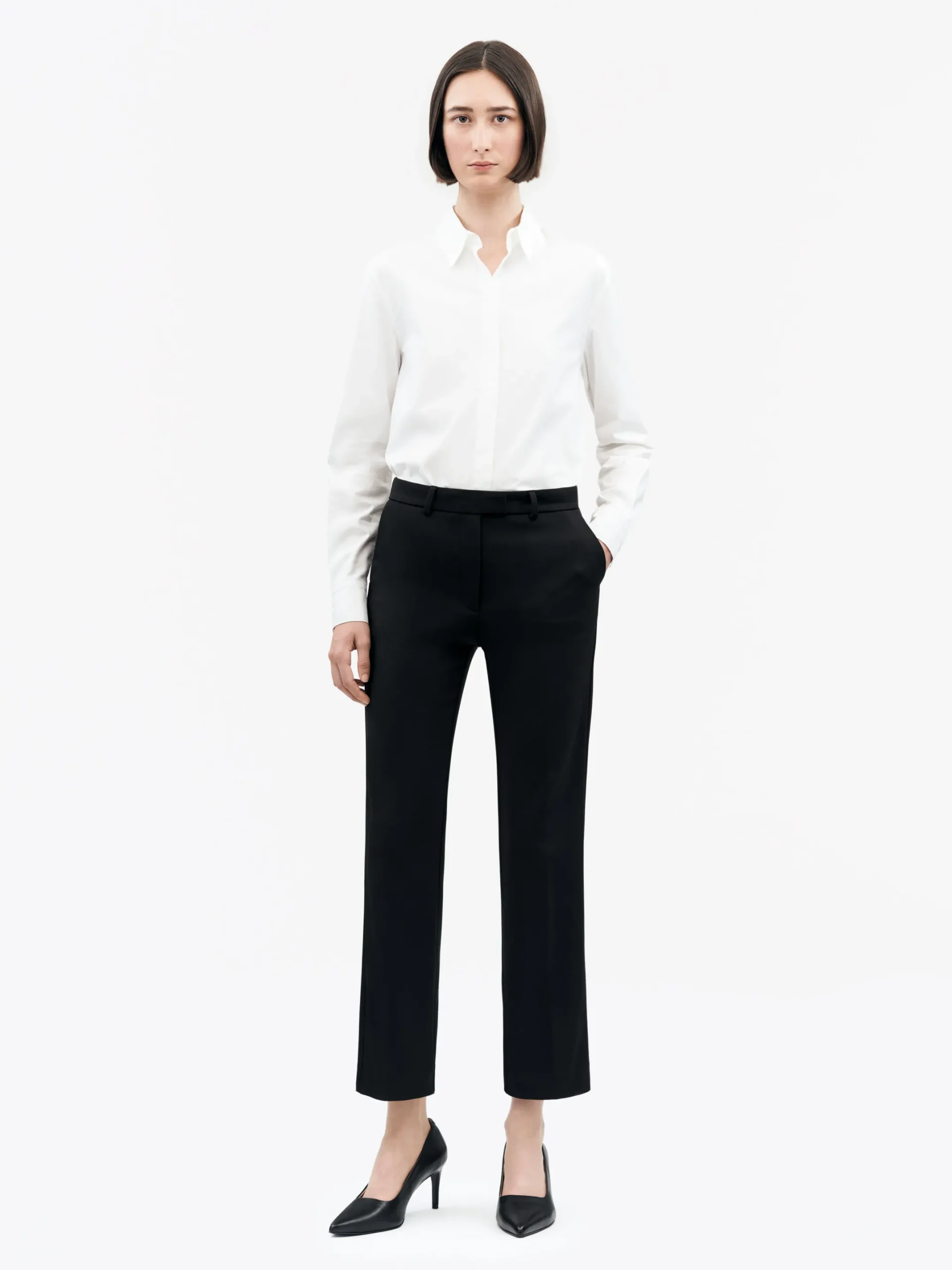 Noora 3 Slim Cropped Byxor