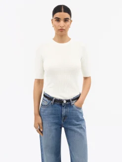 Orvi Slim Stickad T-Shirt