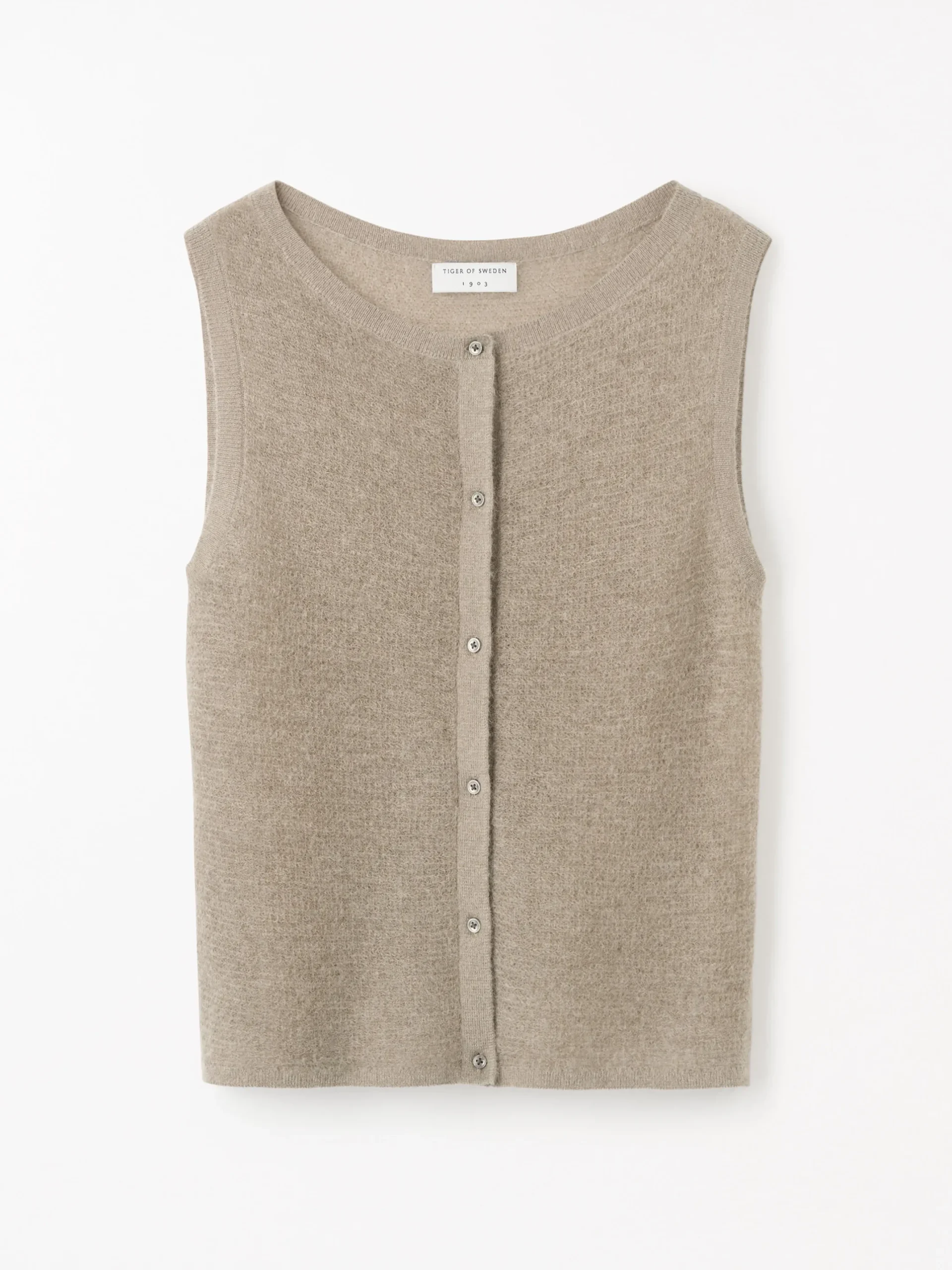 Rose Kid Mohair–Merino Väst