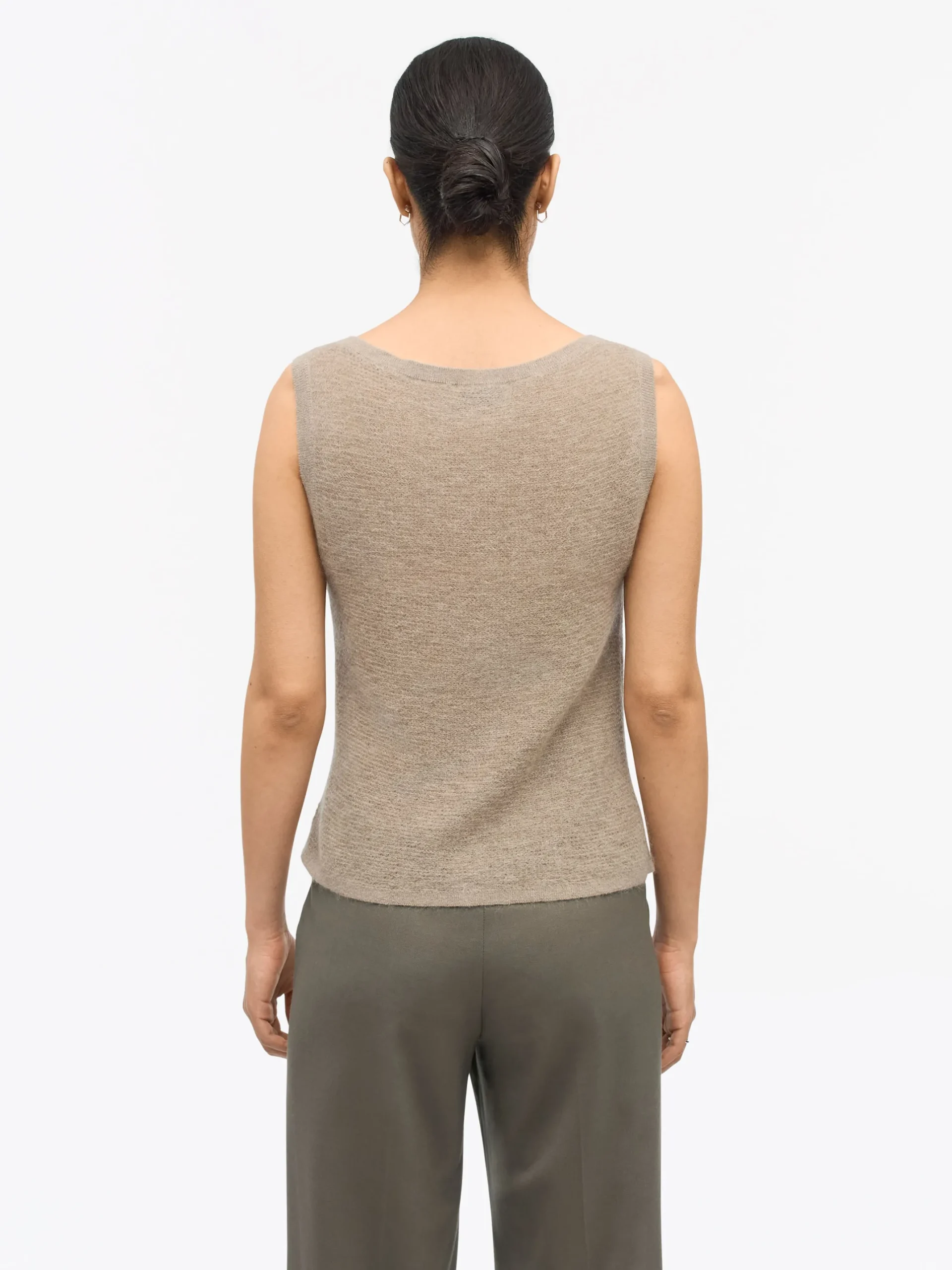 Rose Kid Mohair–Merino Väst