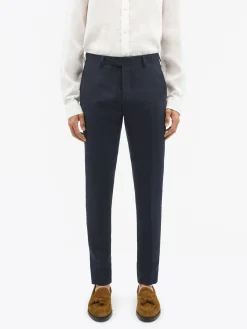 Tenuta Slim-Fit Byxor i Linne