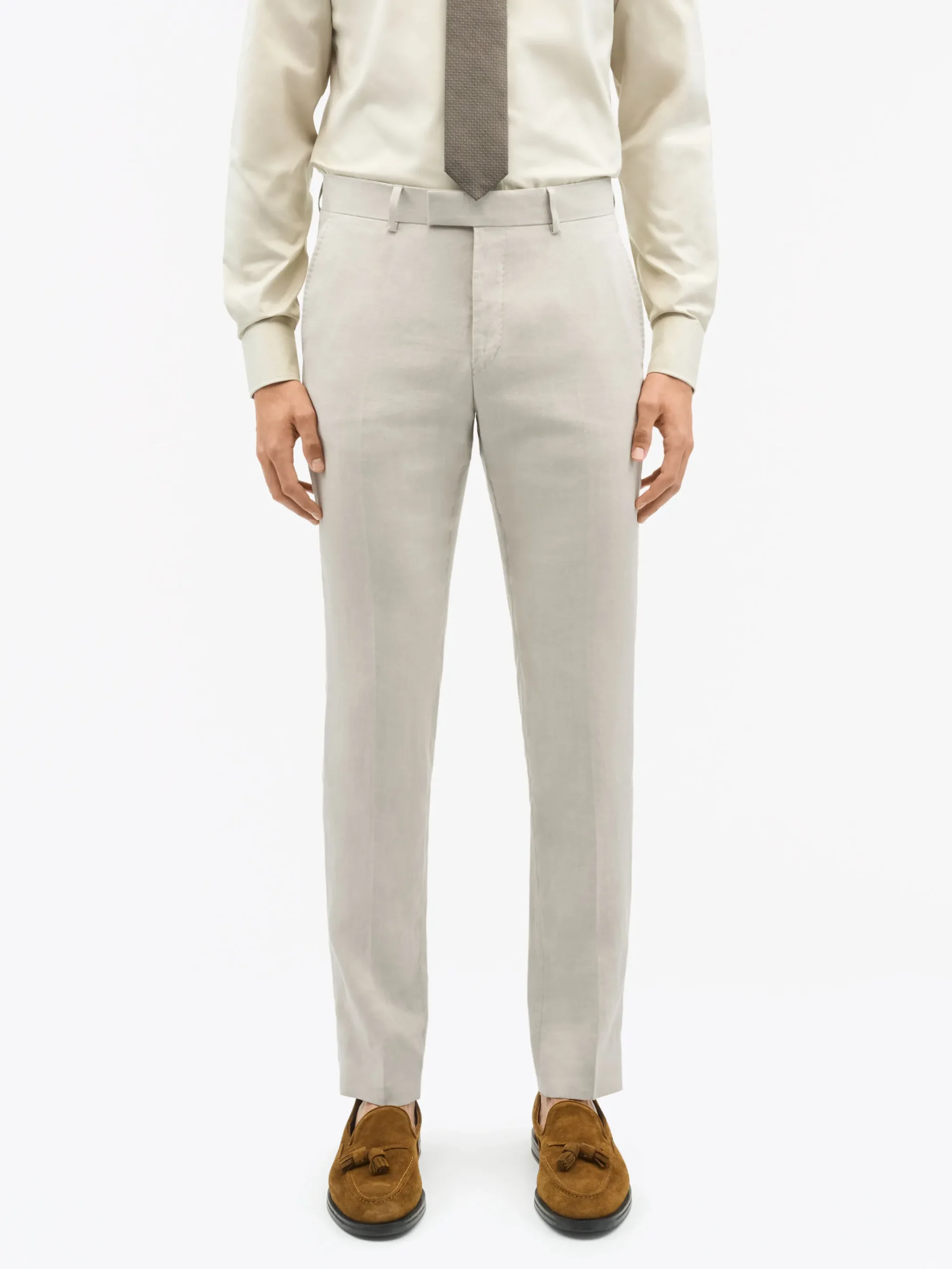 Tenuta Slim-Fit Byxor i Linne