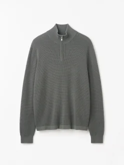 Travis Waffle-Stitch Half-Zip