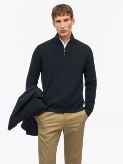 Travis Waffle-Stitch Half-Zip